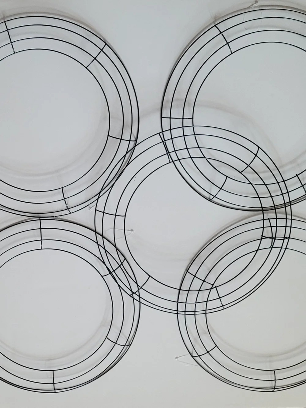 Wire Wreath Frames - Set of 5 Metal Rings